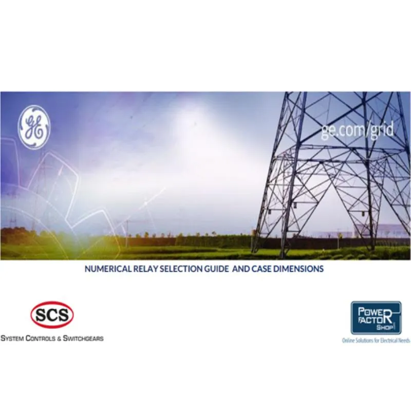 NUMERICAL RELAY SELECTION GUIDE